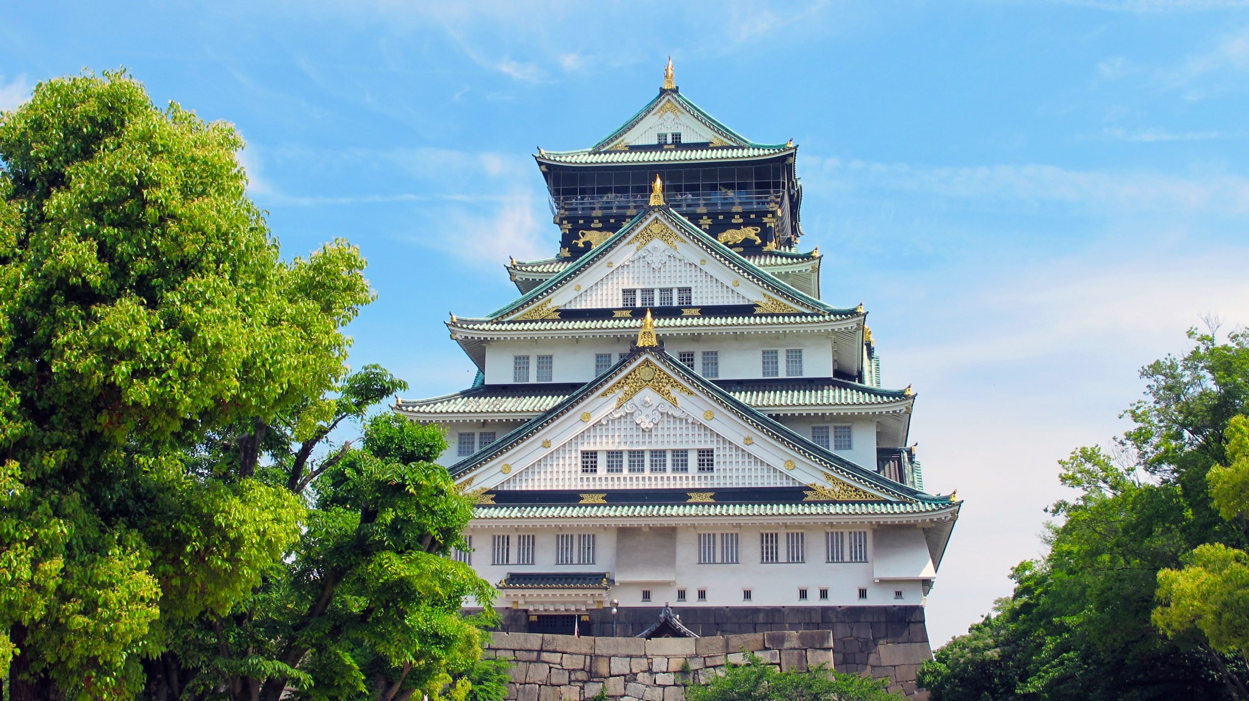 Osaka Castle, Japan, osaka, White Castle