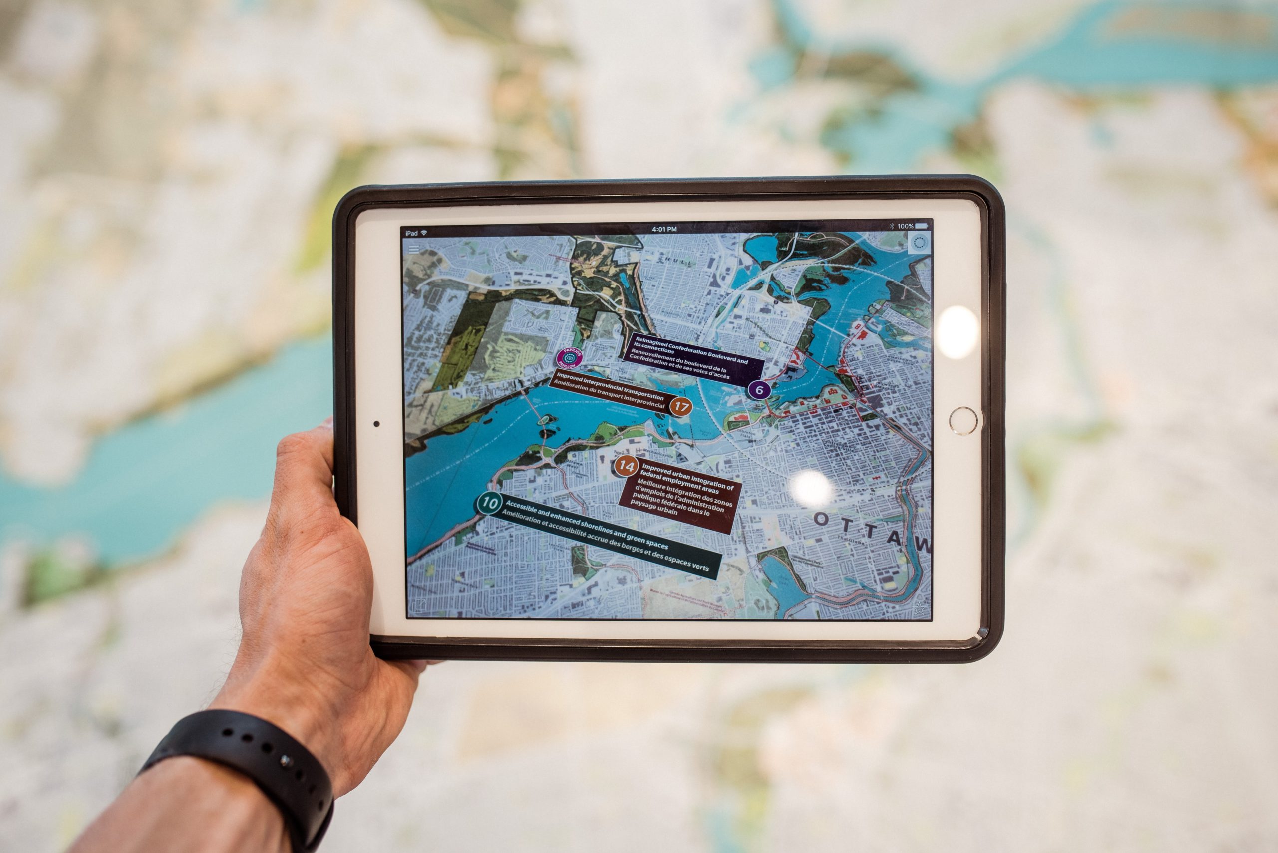 Person using travel apps on smartphone