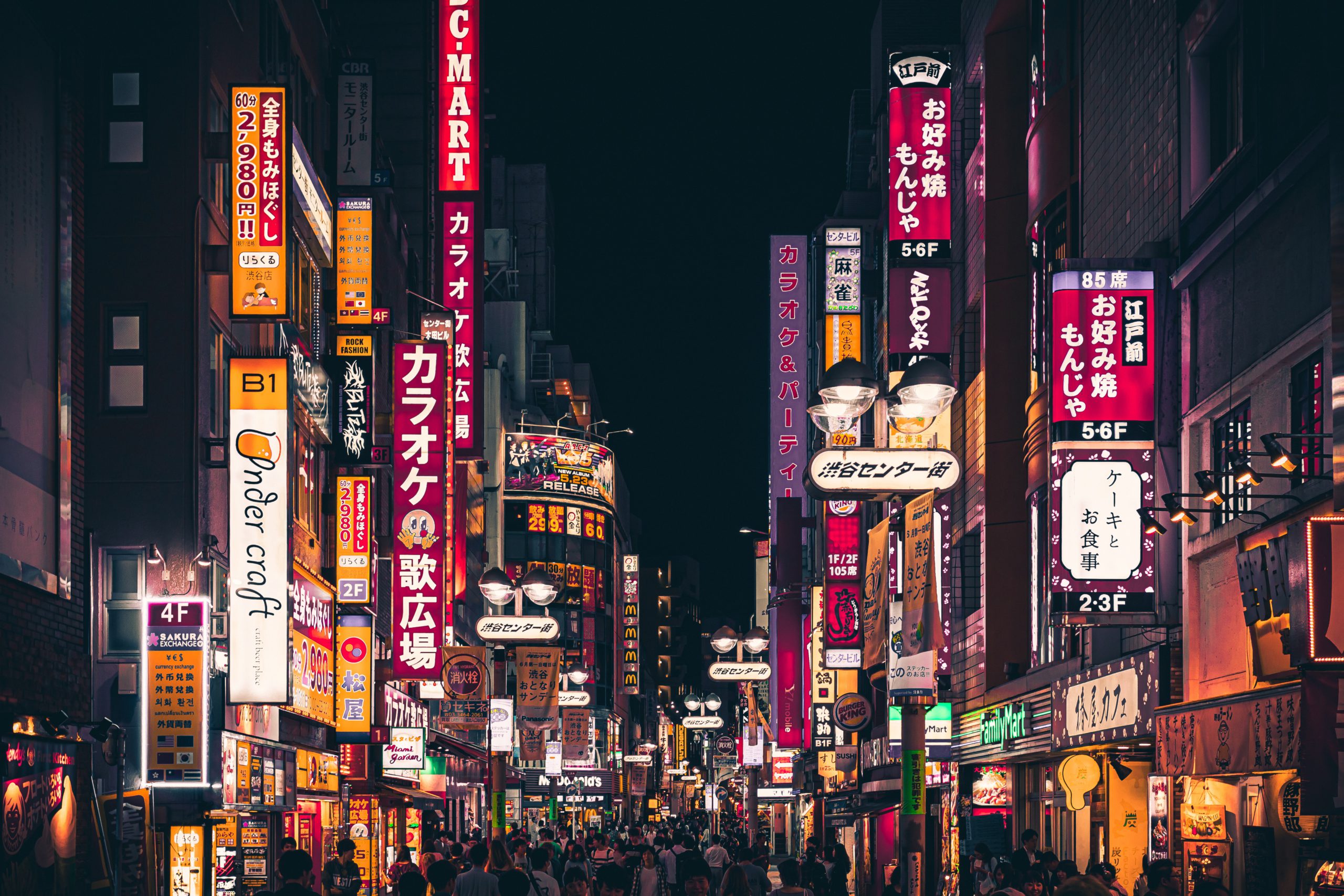 Tokyo city night skyline